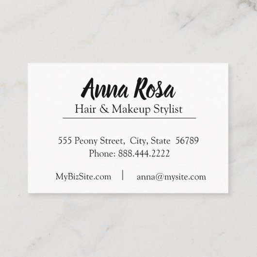 *~* Zachte ventilator Turquoise Blue Floral Chic Visitekaartje (Achterkant)