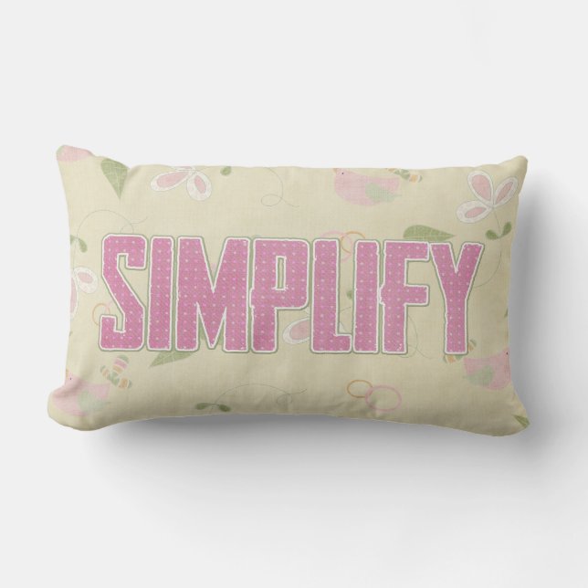 Zachte vereenvoudiging kussen (Voorkant)