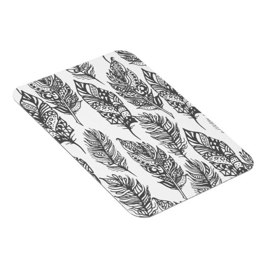 Zachte veren Doodle Magneet (Rechterzijde)