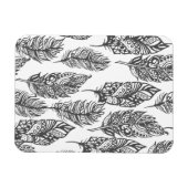 Zachte veren Doodle Magneet (Horizontaal)