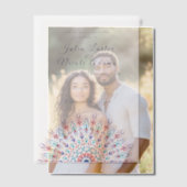 Zachte Veren Droge Pampas Gras Mandala Huwelijk Vellum Uitnodigingen (Offset (Koppel))