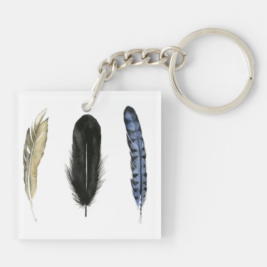 Zachte veren I Sleutelhanger (Achterkant)