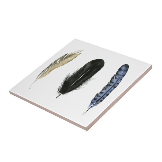 Zachte veren I Tegeltje (Zijkant)