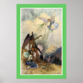 , zachte verf "Uit", ijzige "ijskuikens", "Fly" Poster (Voorkant)