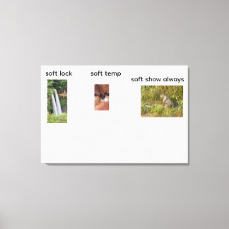 zachte vergrendeling canvas afdruk