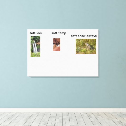 zachte vergrendeling canvas afdruk (Insitu (Houten vloer))