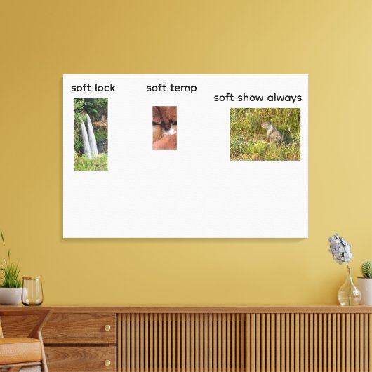 zachte vergrendeling canvas afdruk (Insitu (Woonkamer))