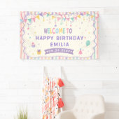 Zachte Verjaardagsfeestje Spandoek (Insitu)