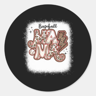 Zachte verkoop Moeder Luipaard T-shirt Moederdag Ronde Sticker
