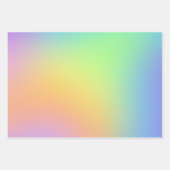 Zachte verloopbladen voor regenbooggradiënt inpakpapier vel (Voorkant 3)