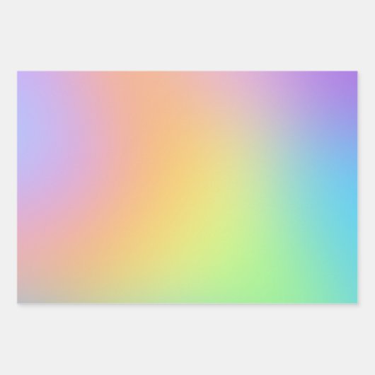 Zachte verloopbladen voor regenbooggradiënt inpakpapier vel (Voorkant 2)