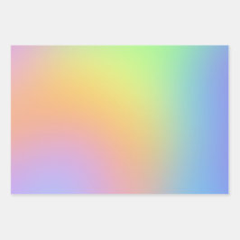 Zachte verloopbladen voor regenbooggradiënt inpakpapier vel