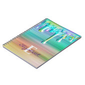 Zachte Verlopen Metaal IJshoorntje Druppels Notitieboek (Linkerzijde)