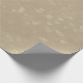 Zachte verstrooide harten - Taupe Cadeaupapier (Hoek)