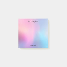 Zachte vervaagde pastel achtergrond post-it® notes