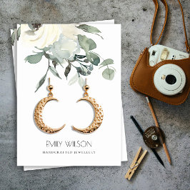 ZACHTE VERZENDING VAN DE WIT VAN DE BUNCH EARRING VISITEKAARTJE