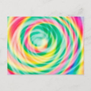 Zachte Vibrant Tie Dye Briefkaart