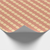 Zachte vierkanten Perzik Cadeaupapier (Hoek)