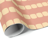 Zachte vierkanten Perzik Cadeaupapier (Rol Hoek)