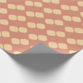 Zachte vierkanten Perzik Cadeaupapier (Hoek)