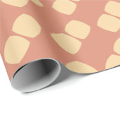 Zachte vierkanten Perzik Cadeaupapier (Rol Hoek)