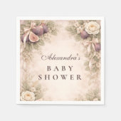 Zachte Vijgen TuinBaby Shower Servet (Voorkant)