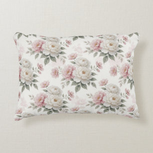 🌸 Zachte Vintage Bloem Tuin Romantische Stijl 🌸 Accent Kussen