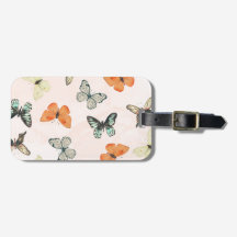 Zachte Vintage Vlinderpatroon Bagagetailie
