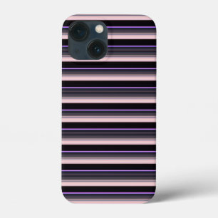 Zachte vintage zwart grijs strepen Case-Mate iPhone case