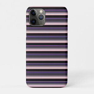 Zachte vintage zwart grijze strepen Case-Mate iPhone case