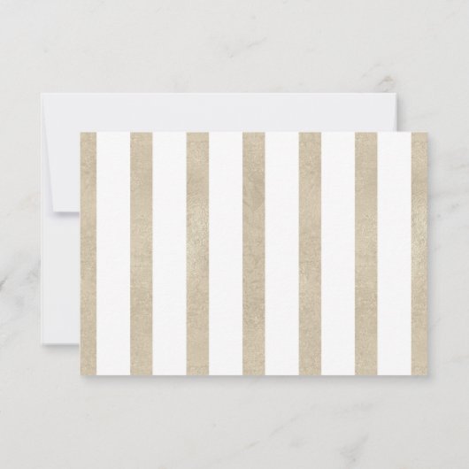 Zachte Violet Lavendel Paarse Gouden Rozen RSVP (Achterkant)