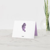 Zachte Violet Orchidee ontwerp Dank je wel Bedankkaart (Achterkant)