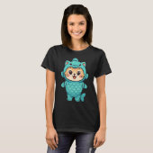 Zachte Vissen Kostuum Kat T-shirt (Voorkant volledig)