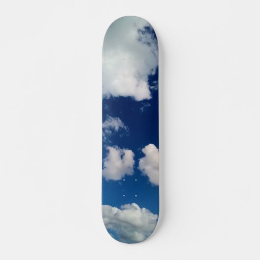 Zachte vlekken van wolken persoonlijk skateboard (Voorkant)