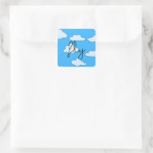 Zachte Vlieg Hemel Wolken Sticker (Tas)