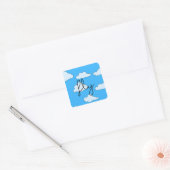 Zachte Vlieg Hemel Wolken Sticker (Envelop)