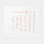 Zachte Vloot Christelijk Blanket Psalm 91:4 Fleece Deken (Voorkant (Horizontaal))
