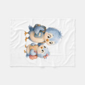 Zachte Vogel Broer Fleece Deken (Voorkant (Horizontaal))