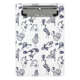Zachte vogels mini klembord