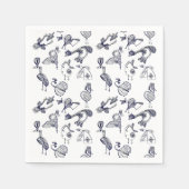 Zachte vogels servet (Voorkant)