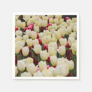 Zachte voorjaarsbloemen servet