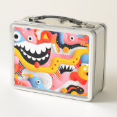 Zachte vormen met tanden en patronen (Achterkant)