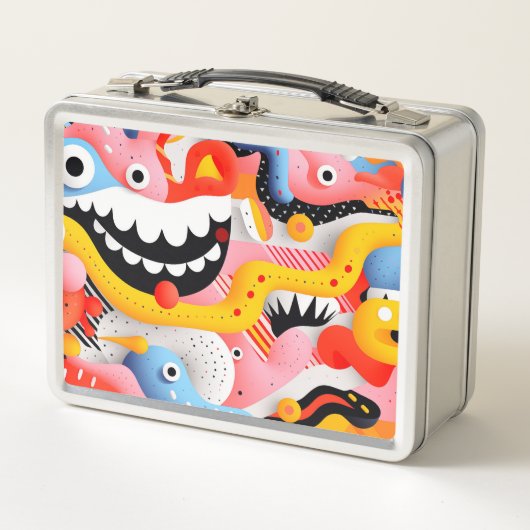 Zachte vormen met tanden en patronen (Voorkant)