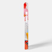 Zachte vormen met tanden en patronen Case-Mate iPhone case (Achterkant / Links)