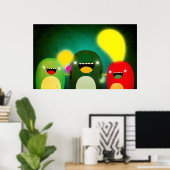 Zachte vrienden poster (Thuiskantoor)