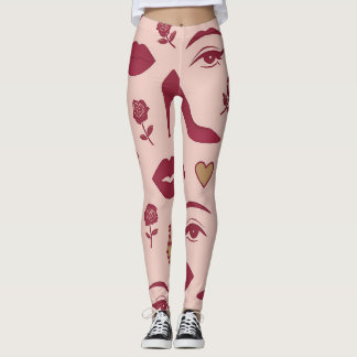 Zachte Vrouwelijke Kracht – Krachtig Chic Patroon Leggings