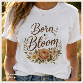 Zachte Vrouwelijke Natuur Geïnspireerd Dames Grafi T-shirt