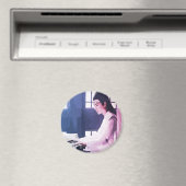 Zachte Wangji Spelen de Zither Magneet (Insitu (Vaatwasser))