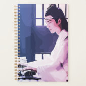 Zachte Wangji Spelen de Zither Planner (Voorkant)