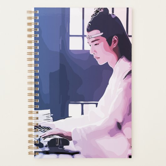 Zachte Wangji Spelen de Zither Planner (Voorkant)